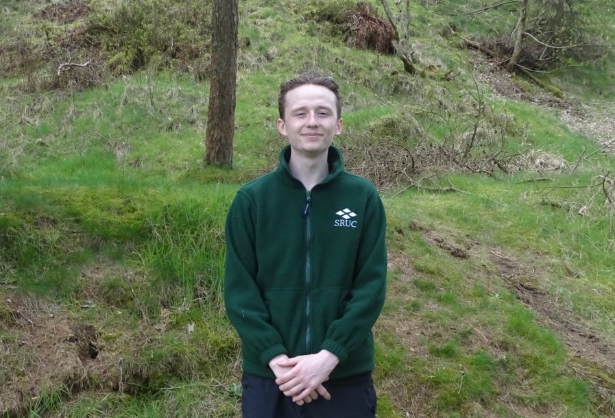 Young man smiling