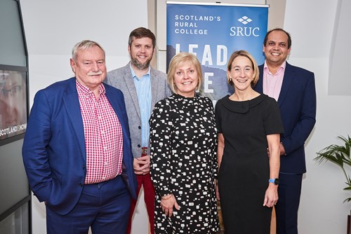 L-R Prof Wayne Powell, Prof David Rose, Linda Hanna, Susannah Bolton, Dr Matthew Agarwala