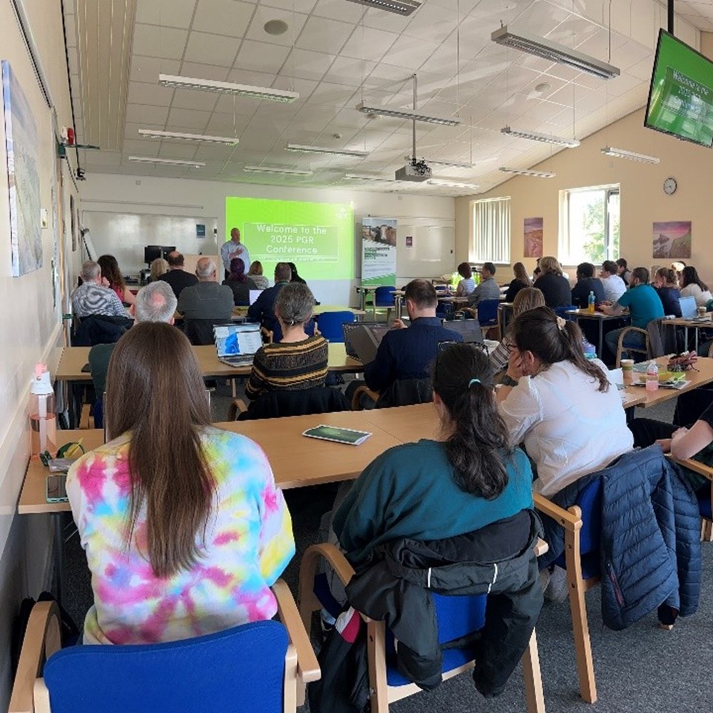 Students in a lecture.